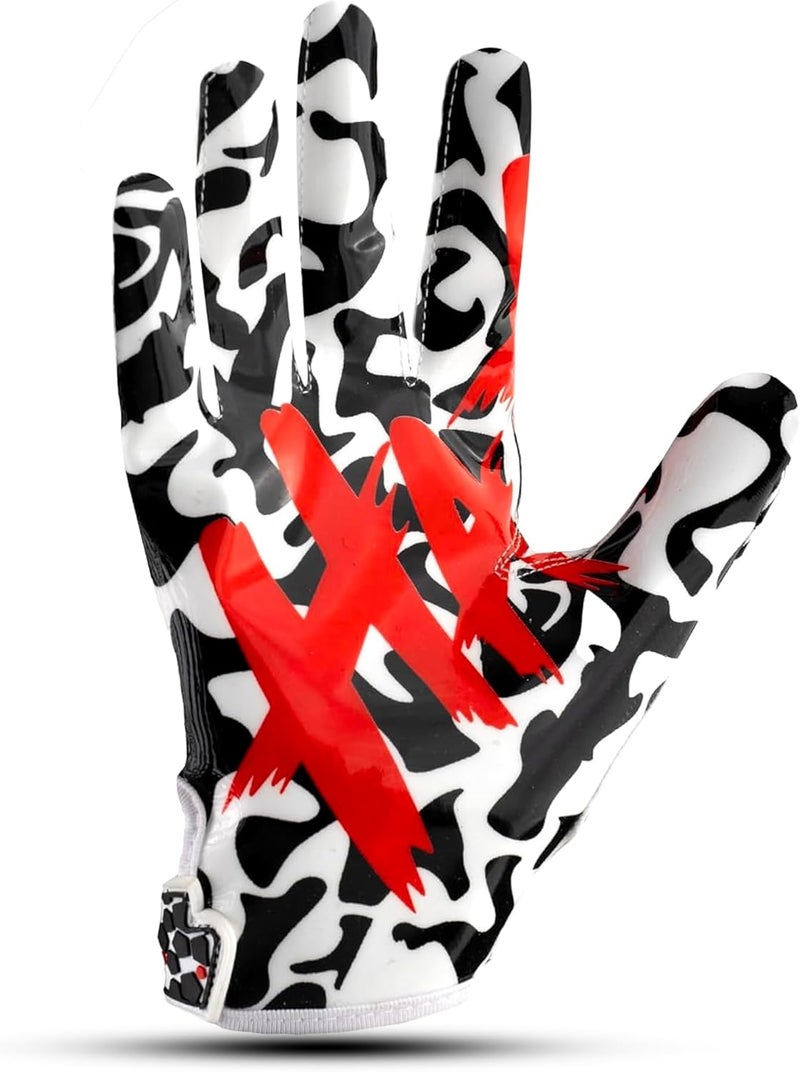 Repsters Jester 4.0 Football Gloves – Elite Pro Grip Receiver Gloves for Adults & Youth – Sticky Grip Football Gloves for Game Day, Training, High School, College, Style Wide Receiver Gear - Image 4